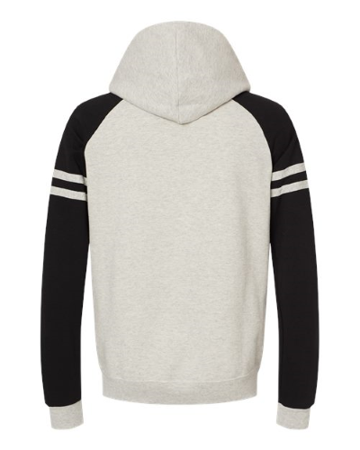 Nublend® Varsity Colorblocked Raglan Hooded Sweatshirt - Image 2